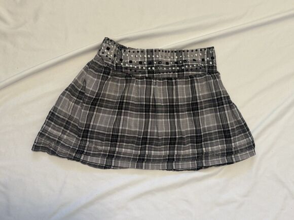 Girl Code Other - Girl Code Girls Y2K Plaid Skort 12.5 Plus Embellished Waist Built In Shorts